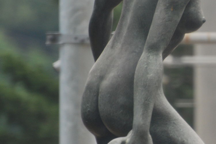 bronze buttocks