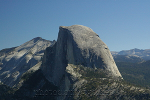 half dome from glacier point