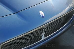 the nose of a maserati