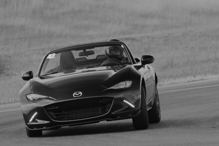 taking a fast corner