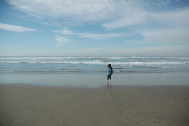 staring at the sea