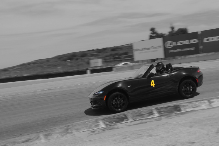 into the straight