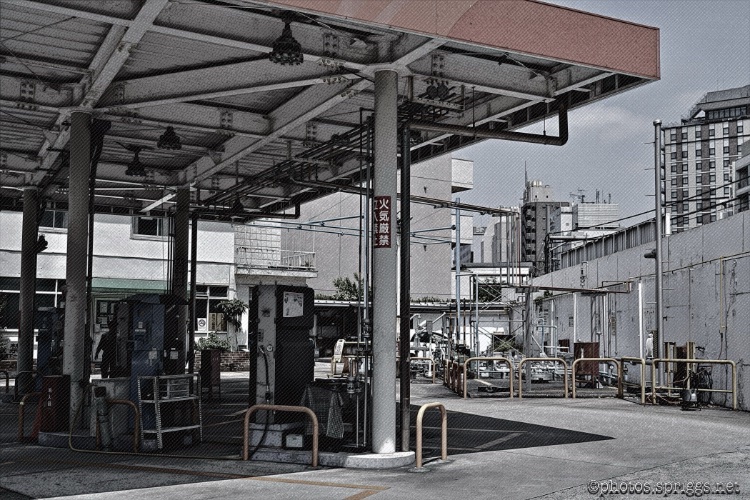 petrol station